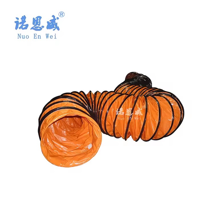 Diameter 100mm-1500mm Flexible Ventilation air Pvc Fire Rated Ducting