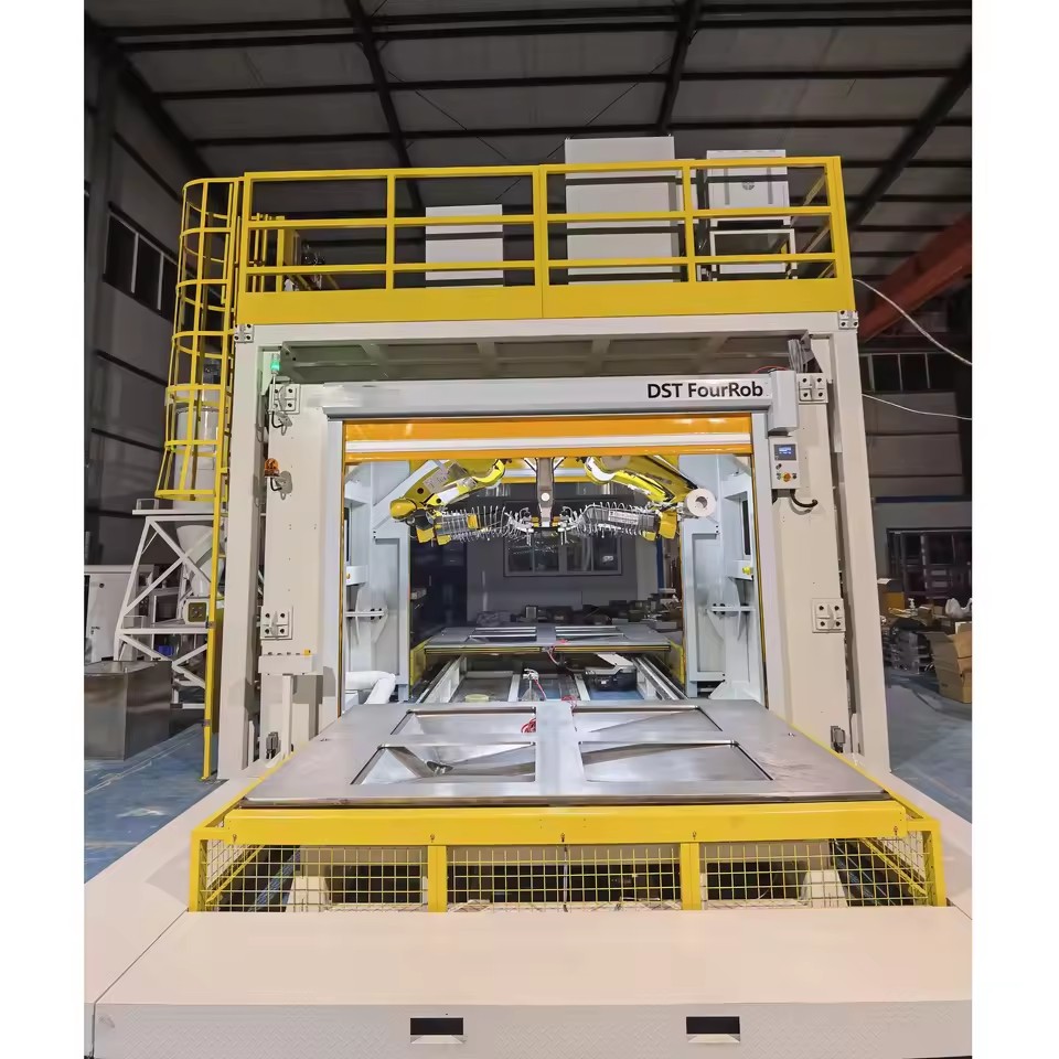 Industrial Inverted 6-Axis Sliding Table Gantry Robot UHP Pure Water Jet Cutter for Automotive Interior Fabric Leather Trim