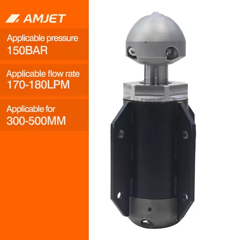 Rotary Cutter MAX High Pressure Sewer Jet Nozzles 128-200lpm Sewer Jet Nozzle Drain Nozzles Pipe Diameter 300-500mm