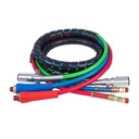 15 FT 3-IN-1 Rubber/Copper/Aluminum Semi Truck Air Lines Red Blue Hose DC24V 2018-2019 Brake System ANTHEM for TOP Quality