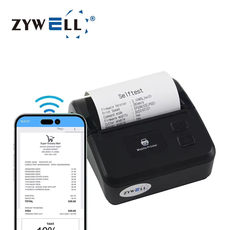 New Thermal Receipt Mini Printer Portatil Without Ink