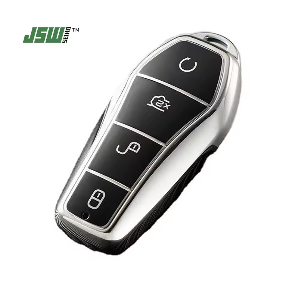 Soft TPU Car Remote Key Case Cover Shell Fob for BYD Song PRO Han EV Max Tang DM Qin PLUS Protector Keychain Accessories