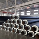 Direct Buried ERW HDPE PUR Foam Thermal Insulation Pre-Insulated Steel Pipe for Hot Water Supply and Oil Pipe