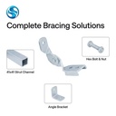 Custom OEM Heavy Duty Hinge Connector Q235B Electro Galvanized 4.9mm Thick Industrial Manual Drive Flat Washer Included