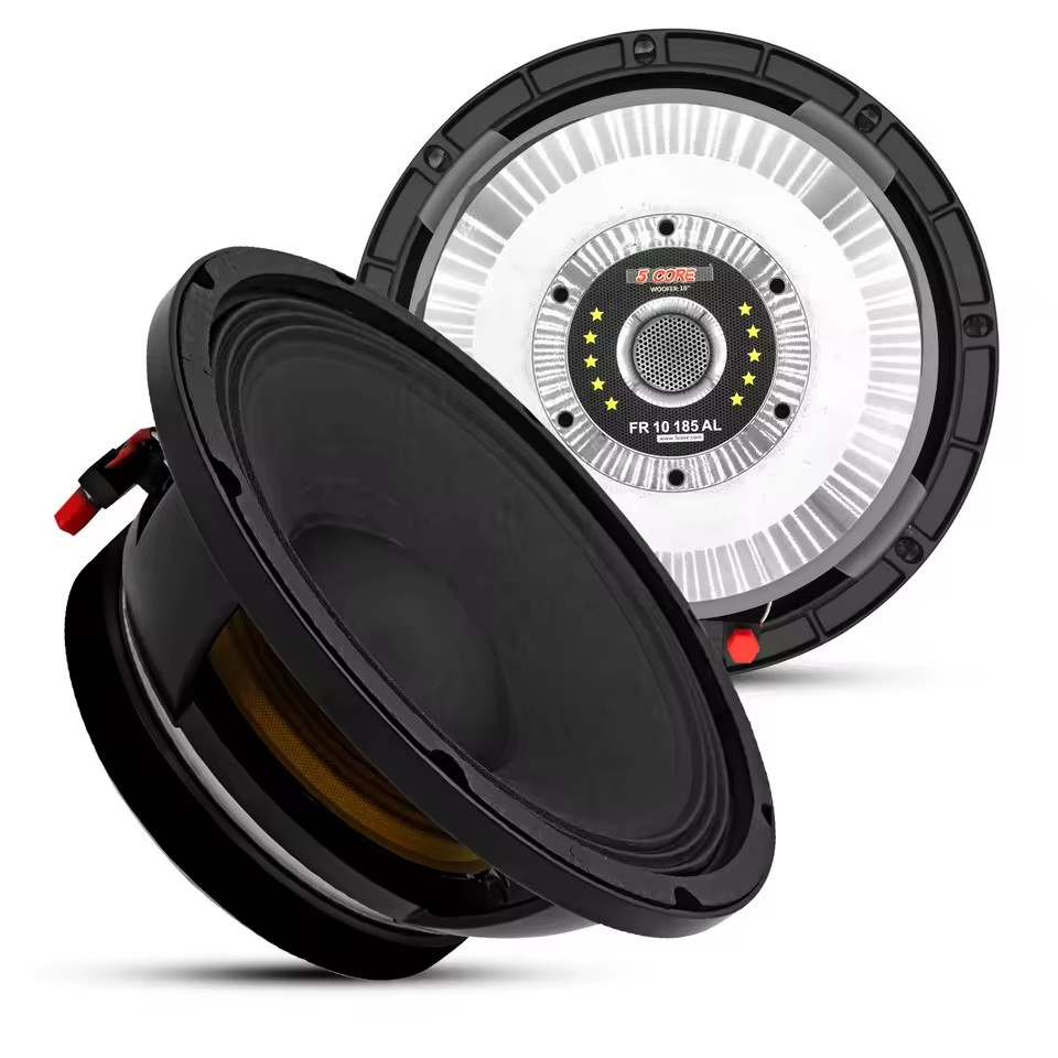 5Core 10-Inch Full Range Subwoofer 8 Ohm Aluminum Frame Replacement DJ Bass Speaker 600W 3 Voice Coil