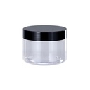 80ml 100ml 150ml 200ml 250ml 300ml Spiral Top PET Cosmetic Cream Packaging Cans, Clear, Empty Cans Plastic Body Cream Containers