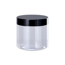 Factory Price 100ml150ml 200ml 250ml 300ml Cosmetic Packaging clear PET Plastic Cream Jar with Plastic Lid