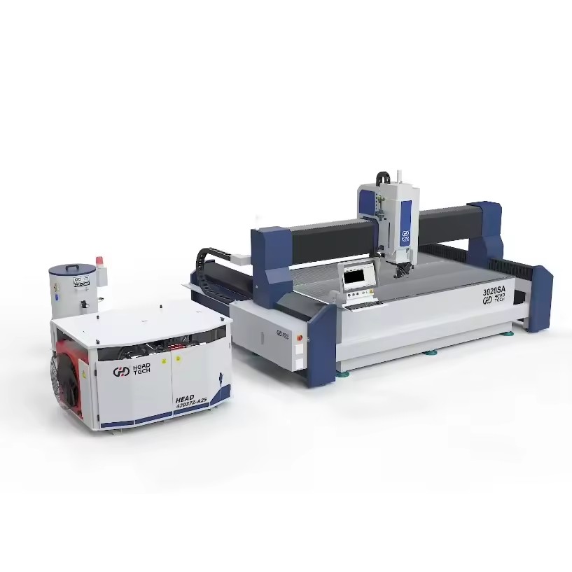 HEAD Industrial 5 Axis CNC Machining Center Integrated Waterjet and Tool Head System for Composite Material