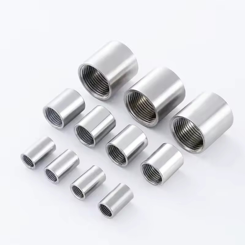 201 304 316 Stainless Steel Smooth Low Pressure Threaded Fittings Internal/External Thread Pipe Connectors