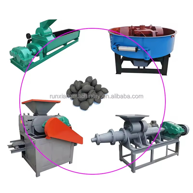 Fully Automatic Wood Waste Sawdust Screw Charcoal Making Machine Biomass Briquette Machine