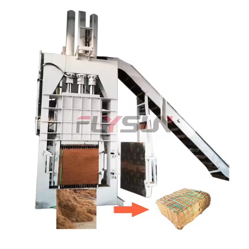 Hydraulic Coconut Fiber Compressing & Baler Machine-Automatic 2-10 Bales/Hour Electric/Diesel Powered