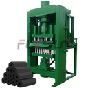 Hydraulic Coal Charcoal Briquetting Machine AC Motor Engine Stainless Steel Customizable Shapes High Briquette Production
