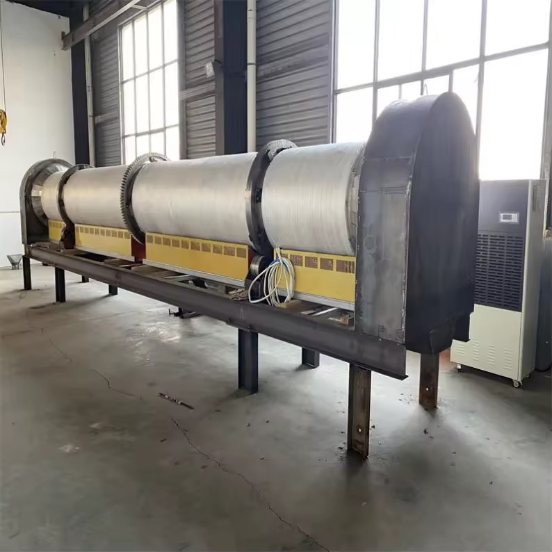 Small Portable Wood Chips Coconut Husk Rotary Dryer Machine Price