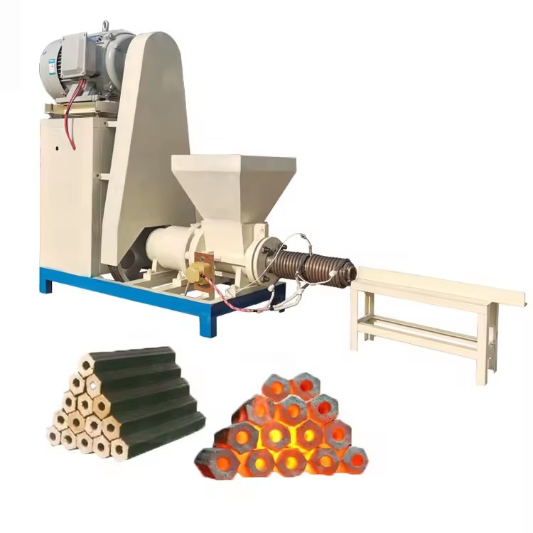 Sawdust Charcoal Production Line Agricultural Waste Making Wood Briquette Machine Rice Husk Briquette Press