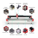 5 Axis Professional CNC Water Jet Cutting Machine Industrial Stone Tile Metal Glass Best Price