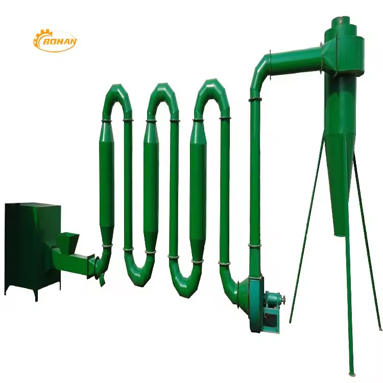 Factory Customized Small Pipeline Drying Equipment, Sawdust Biomass Flash Dryer