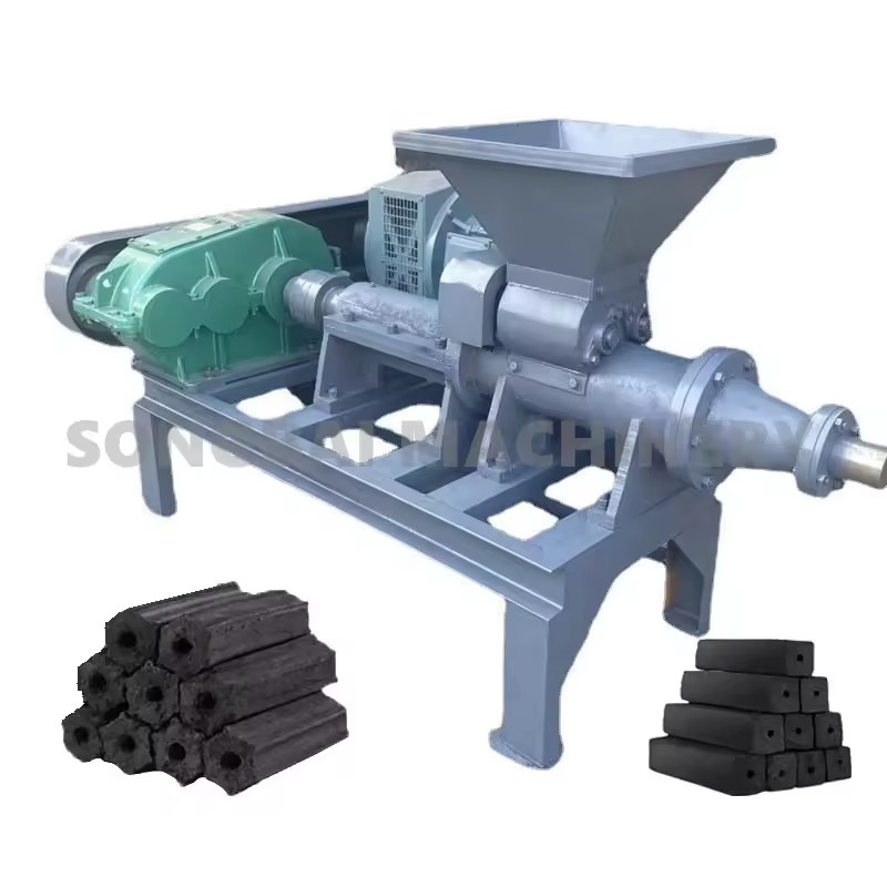 Factory Price Rice Husk Bbq Cube Coal Charcoal Coconut Shell Charcoal Machine Briquette Rod Extruder Machine for Sale