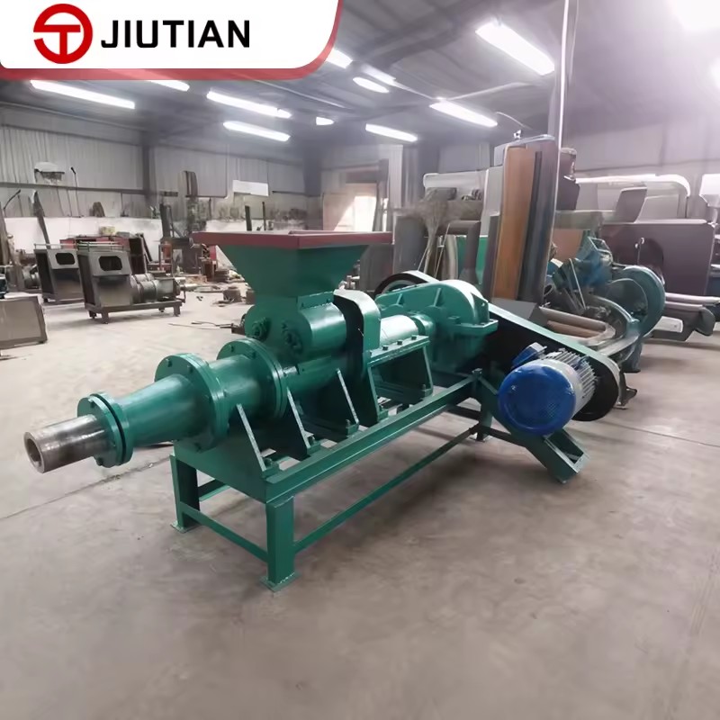 Industrial Grade Charcoal Briquette Press Machine with Engine Hexagon Biomass 350-500kg/H Capacity Low Cost Easy to Operate