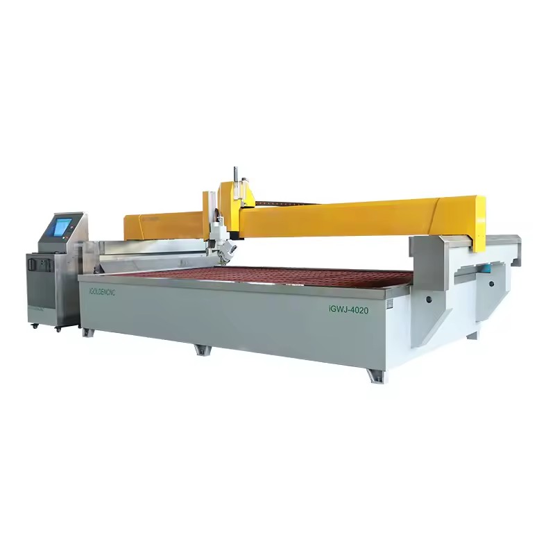 Industrial CNC Waterjet Cutting Machine 5 Axis for Granite Marble Quartz Stone Fabrication Factory Production