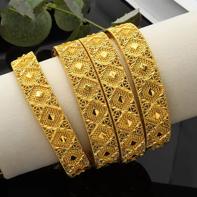 Wholesale Custom High Quality Luxury Fine Jewelry for Women Trendy Classic Vintage Indian Wedding Party Gift Bangles Accessories