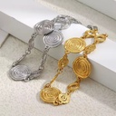 18K Gold Plated Stainless Steel Jewelry Bracelets for Women