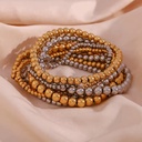 18K Gold Plated Stainless Steel Jewelry Bracelets for Women