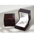 Wholesale Luxury PVC Leather Jewelry Box Square Ring Box Earring Case Jewelry Packaging Gift Box