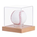 Square Acrylic Baseball Display Case, Clear Plexiglass Single Ball Dustproof Display Box