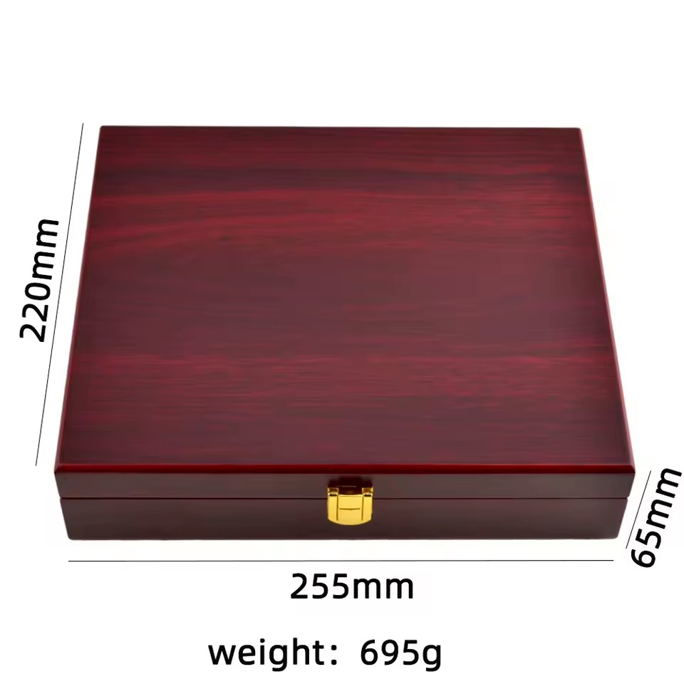Wooden Golf Ball Display Box with Acrylic Clear Lid, Trapezoid Design, 12 Slots Storage Case for Sports Gifts