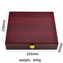 Wooden Golf Ball Display Box with Acrylic Clear Lid, Trapezoid Design, 12 Slots Storage Case for Sports Gifts