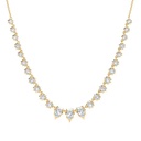 Laodun Hot Selling Pendant Necklace Engagement Personalized Elegant Fancy CZ S925 Sterling Silver Necklace