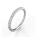 Nose Piercing Jewelry 14K Gold Plated Surgical Stainless Steel Cubic Zircon Hinged Clicker Segment Hoop Wedding Engagement Party