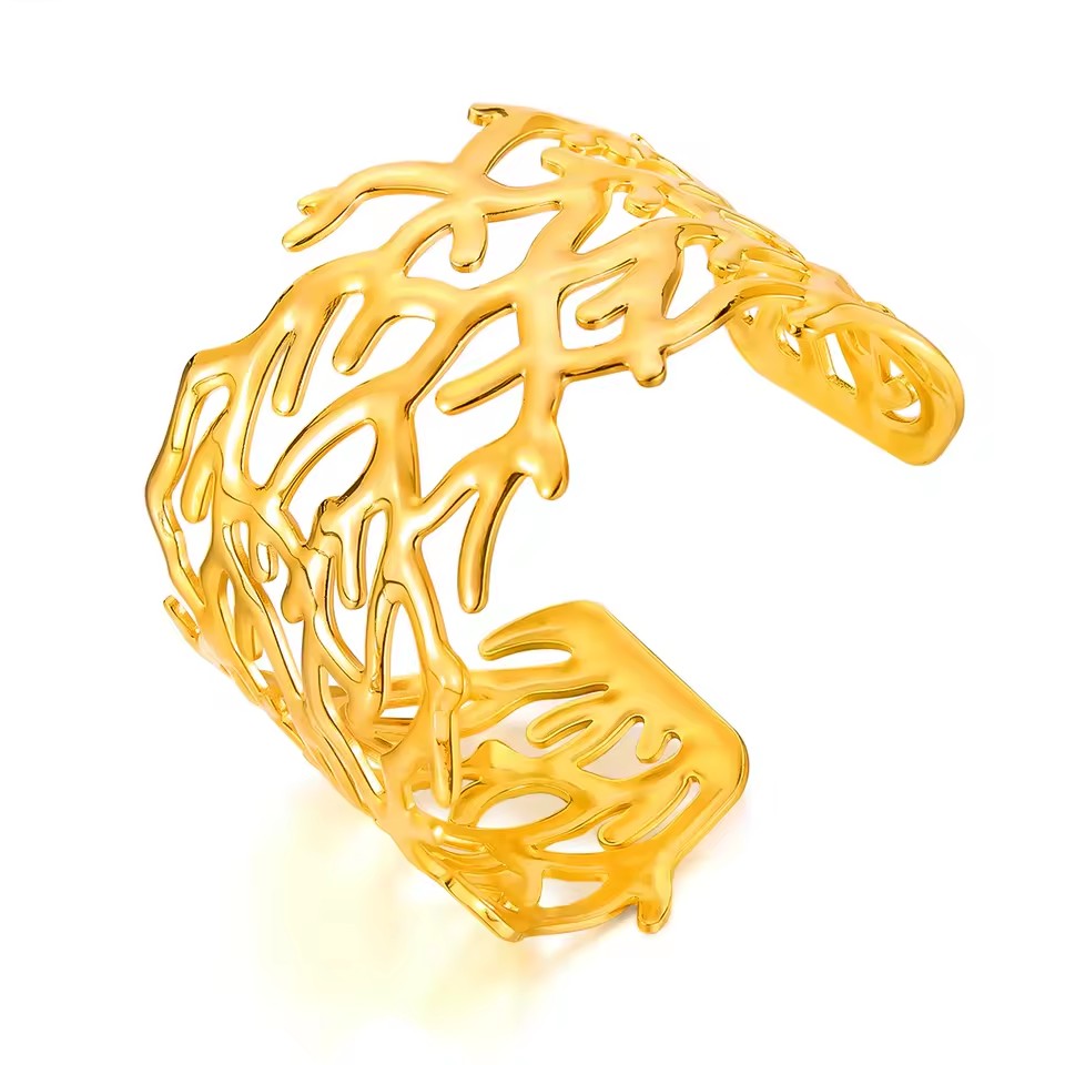 OEM & ODM Custom Women's Stainless Steel Fine Fashion Jewelry Bracelets Bangles Gold Plated Stainless Steel Bijoux
