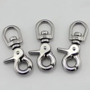 Stainless Steel Trigger Snap Hook SS304 316 Swivel Eye Lobster Clasps Buckles Metal Snap Hook for Handbag