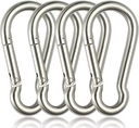 1.5inch 3inch 4inch DIN5299C M8X80mm Heavy Duty 304 316 Stainless Steel Carbine Spring Snap Hook Clip Carabiner Metal Snap Hook