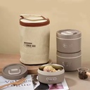 High Quality Japanese Household Insulated Stainless Steel Bento Lunch Box with Lid Soup Bowl & Porridge Heatable Microwavable