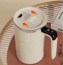 Automatic Stainless Steel Coffee Stirring Mug with Blender Electric Rechargeable Milk Powder Soybean Mixing Cup