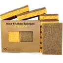 Sisal Pulp Cotton Eco Friendly Biodegradable Natural Kitchen Sponge Limpieza Compostable Cellulose and Coconut Scrubber Sponge
