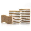 Wholesale Eco-Friendly Coconut Fiber Sponge White Household Kitchen Dish Cleaning Tool for Washing Made Cellulose Material