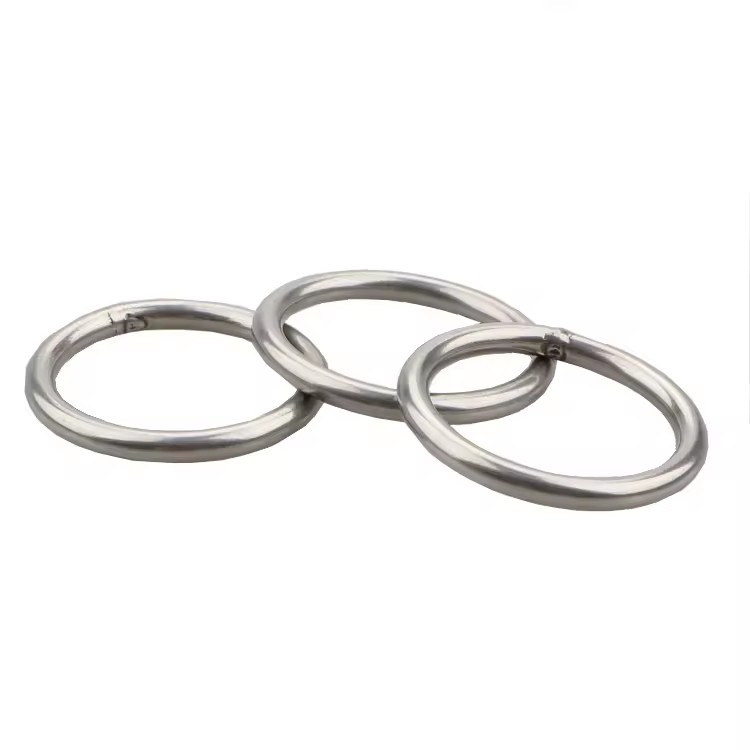 Factory Custom High Quality Stainless Steel 304 Metal Ring Welding Round O Ring for Dog Collar or Handbag