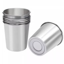 Stainless Steel Heating Cups for Car Luxury Coffee Thermal Mug with Silicon Lid Coffee Mugs Food Bowl Stackable Cups Lids Metal