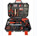 86pcs Rechargeable 10.8v Cordless Impact Drill Tool Set Multifunction Power Tool Set