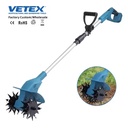Cordless Garden Cultivator with Battery, Lightweight Electric Soil Tiller for Garden Beds, Planting and Home Gardening