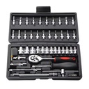 46pcs Combination Tool Set for Manual Auto Repair 1/4\" Small Socket Wrench Screwdriver Bits Kits Carbon Steel Hand Impact OEM
