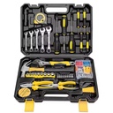 88 Pcs Hand Operated High Carbon Steel Tool Kit with Hard Case for Home Auto Car Repair Hammer Pliers Screwdriver Wrench Socket