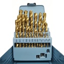 29pcs HSS Drill Bit Set for Concrete Inch Size HSS Fully Ground in Metal Box for Drilling&suitable Construction Tools