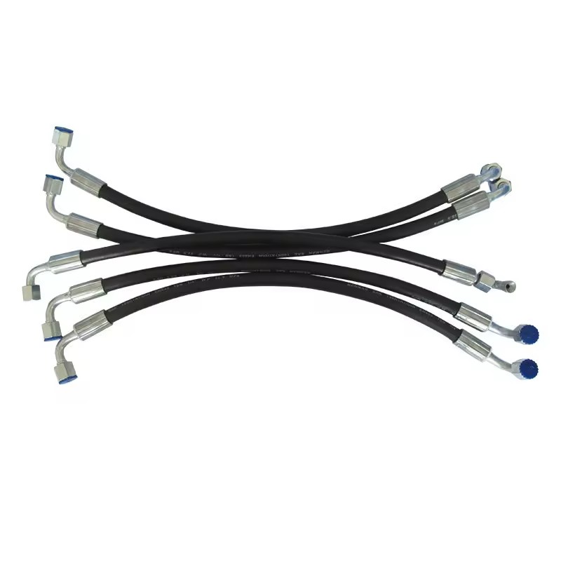 Customizable High-pressure Hydraulic Excavator Oil Pipe Fittings Rubber Hose Assembly With Steel Wire Wrap Oem Supported