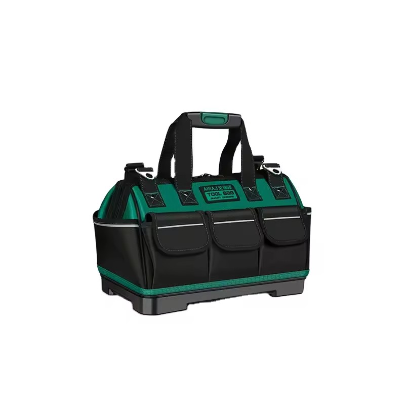 Large Capacity 13inch 16inch Oxford Canvas Waterproof Green 300 lb 10-14 Pockets Wear-Resistant Multifunctional Tool Bag AIRAJ