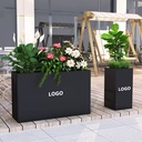 Metal Planter Box, Flower Pot, Garden Planter, Planting Container, Flower Trough, Outdoorplante Cold Rolled Steel, Powder Coated