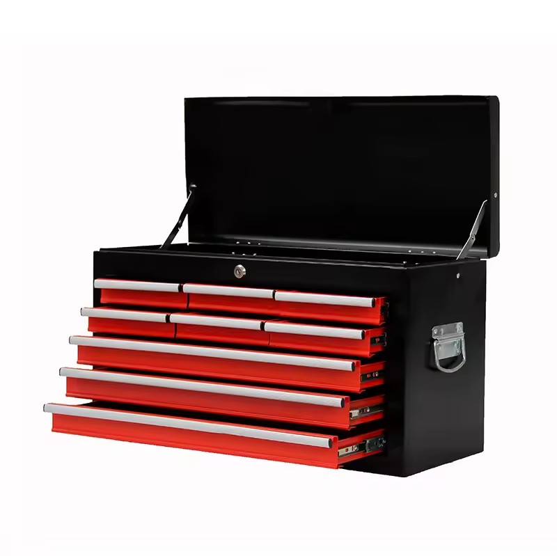 Professional High Quality Heavy Duty 9 Drawers Tool Box With Handle